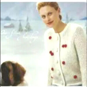 NWOT RARE Sleeping On Snow Anthropologie Cherries Cardigan